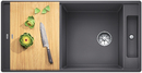 Кухонная мойка Blanco AXIA III XL 6 S-F  SILGRANIT® PuraDur® темная скала, доска ясень с клапаном-автоматом  InFino®  523521